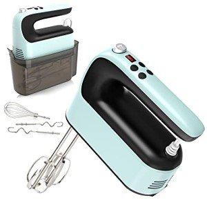 Yomelo 9-Speed Digital Hand Mixer with Storage Case