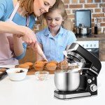 Compact 3.2Qt Electric Stand Mixer with Accessories