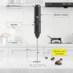 Mini Battery-Powered Milk Frother for Coffee Drinks