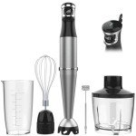 Powerful Handheld Immersion Blender with Attachments