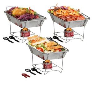 Alpha Living Buffet Chafing Dish Set - 3 Pack