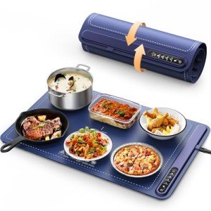 Electric Warming Tray with Adjustable Temperature Settings