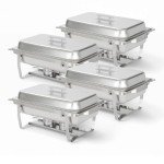 Alpha Living 4-Pack Stainless Steel Chafing Dishes