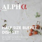 6 Pack Disposable Chafing Dish Set for Events