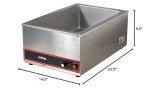 Winco FW-S500 Portable Stainless Steel Food Warmer