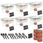 46-Piece Disposable Chafing Dish Buffet Set