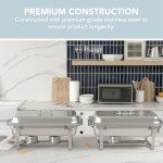 Alpha Living 4-Pack Stainless Steel Chafing Dishes