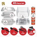 46-Piece Disposable Chafing Dish Buffet Set