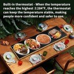Extra Long Electric Food Warming Tray with Thermostat