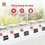 46-Piece Disposable Chafing Dish Buffet Set