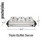 Proctor Silex Adjustable Food Warmer & Buffet Server