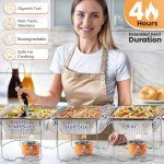 Chafing Dish Buffet Set with Foldable Rack