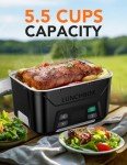 Cordless Electric Lunch Box for Adults - 5.5 Cups