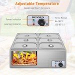 ROVSUN 42.3QT Electric Food Warmer with 6 Pans