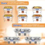 Chafing Dish Buffet Set with Foldable Rack