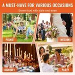 VEVOR 8 Qt Chafing Dish Buffet Set - 4 Pack