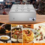 ROVSUN 42.3QT Electric Food Warmer with 6 Pans