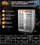 5-Shelf Electric Food Warmer for Catering Events