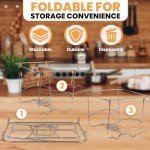 Chafing Dish Buffet Set with Foldable Rack