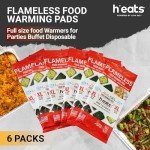 Flameless Food Warming Pads - 6 Pack