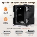 95Qt Insulated Food Warmer with Wheels