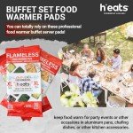 Flameless Food Warming Pads - 6 Pack