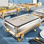 9Qt 4 Pack Chafing Dishes for Events