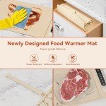 Electric Food Warming Mat with Adjustable Heat Settings