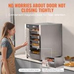 VEVOR 5-Tier Stainless Steel Food Warmer Cabinet