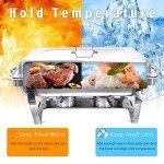 4-Pack Stainless Steel Chafing Dish Buffet Set