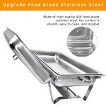 4-Pack Stainless Steel Chafing Dish Buffet Set