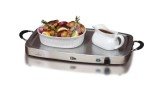 Triple Buffet Server with Temperature Control Trays