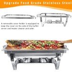 4-Pack Stainless Steel Chafing Dish Buffet Set