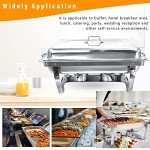 4-Pack Stainless Steel Chafing Dish Buffet Set