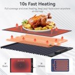 Portable Electric Warming Tray with Adjustable Settings