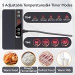Portable Electric Warming Tray with Adjustable Settings
