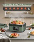 Cordless Electric Lunch Box with Timer & Insulated Bag