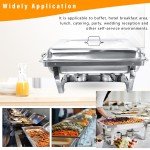 6-Pack Stainless Steel Chafing Dish Set for Catering