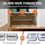 13.7Qt Stainless Steel Chafer Set - 4 Pack