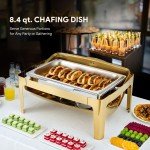 Stainless Steel 8L Roll Top Chafing Dish Set
