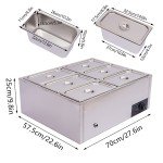 6-Pan Electric Food Warmer for Buffets