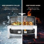 Stainless Steel 8L Roll Top Chafing Dish Set