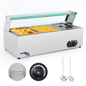 3-Pan Electric Food Warmer Countertop Buffet