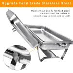 6-Pack Stainless Steel Chafing Dish Set for Catering