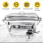 Stainless Steel 8QT Chafing Dish Set - 4 Pack