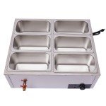 6-Pan Electric Food Warmer for Buffets