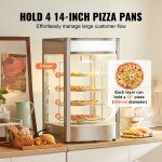 14" Pizza Display Warmer - 4-Tier Electric