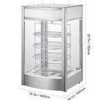 14" Pizza Display Warmer - 4-Tier Electric