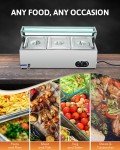 3-Pan Electric Food Warmer Countertop Buffet