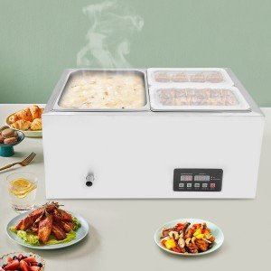 3-Pan Stainless Steel Electric Food Warmer